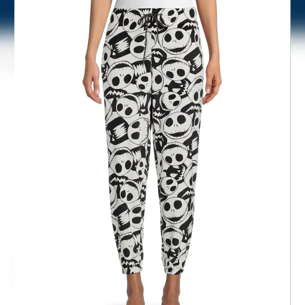 New the Nightmare Before Christmas Jack Pumpkin King Women's Sleep Jogger